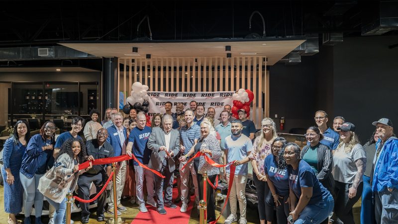 The Ride Lounge · grand opening ribbon cutting
